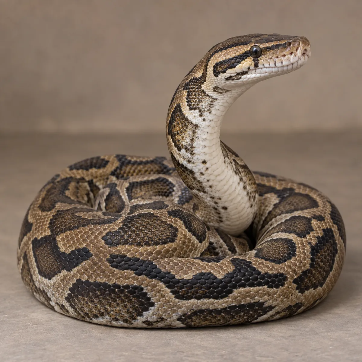 Snake reference photo, the source the tattoo stencil was traced from (AI-generated example)